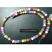 76pcs 5mm Heart beads multicolored reconstituted stone 15 inch strand BS004